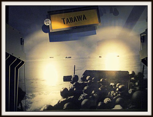 Exhibit on Tarawa landing, National Museum of the Pacific War, Fredericksburg, Texas